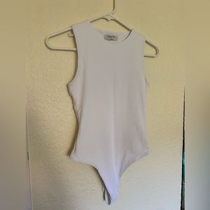 Babaton Ribbed Sleeveless Bodysuit
